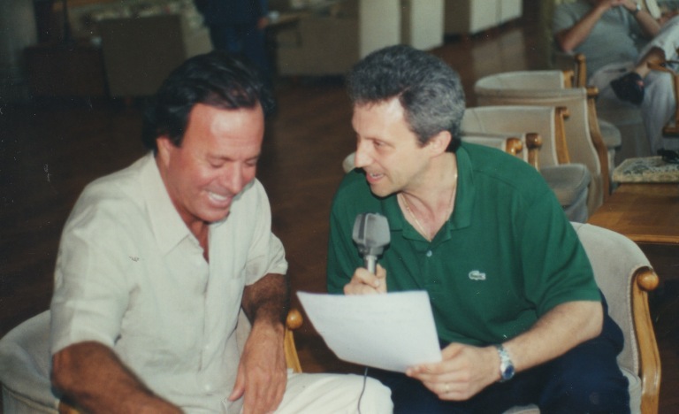 Julio Iglesias y Mario Diani